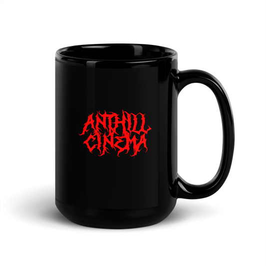 Red Metal Anthill Cinema Black Glossy Mug