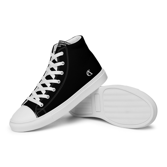 Record Breaking Shoes - Anthill Cinema Men’s high top canvas shoes